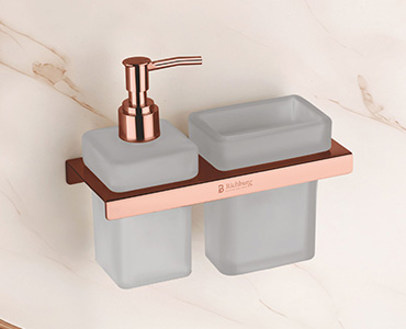 Tumbler Holder With Liquid Soap Dispenser